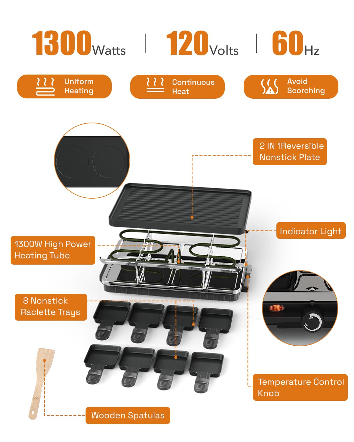 HBN Raclette: ideal para comidas temáticas y compartir sabores entre amigos.