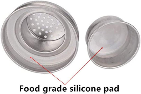 Tapa con junta de silicona HDCBMCDDM-US para sellar especias en frascos Mason.