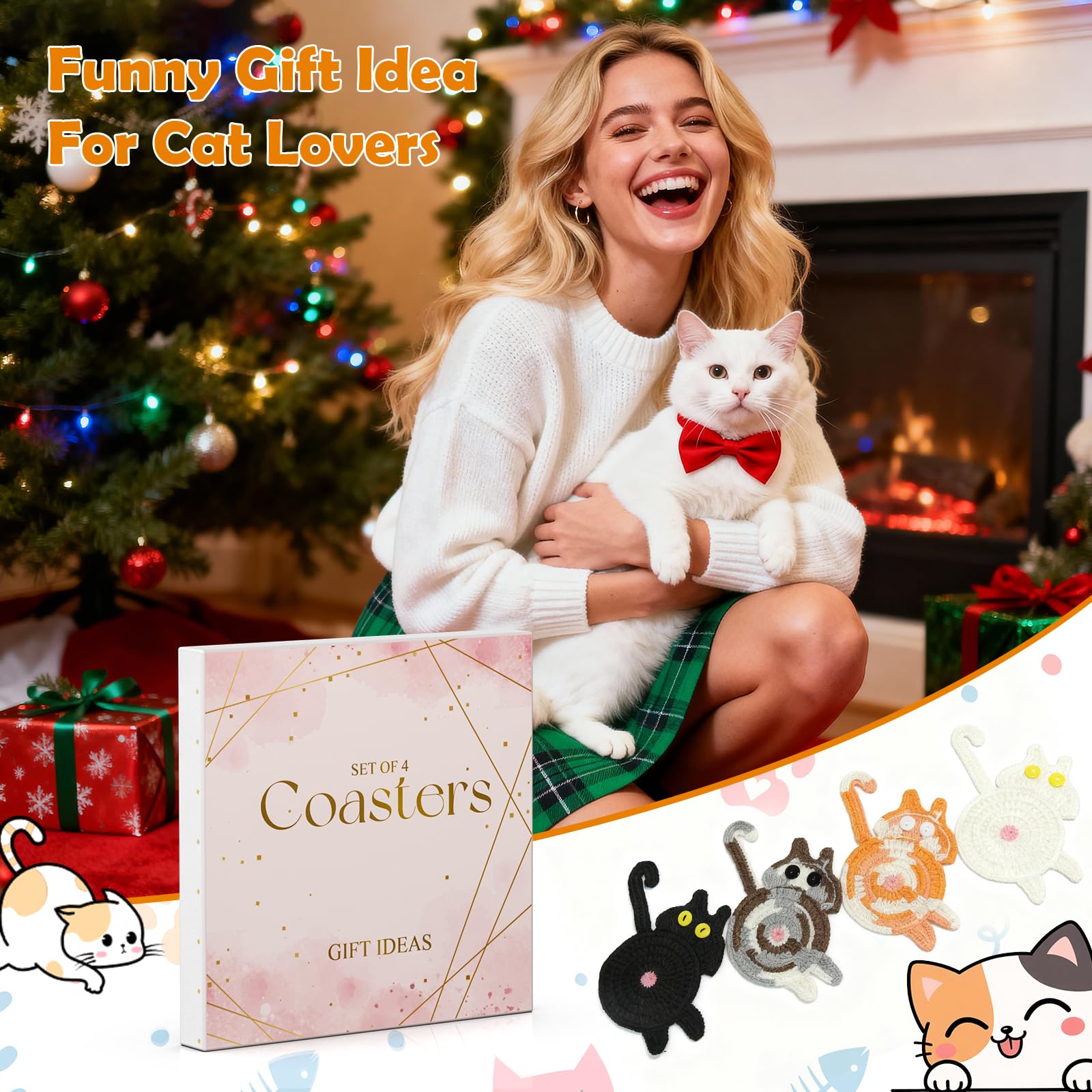 HDWHDW posavasos regalo para mujeres, práctico y decorativo.