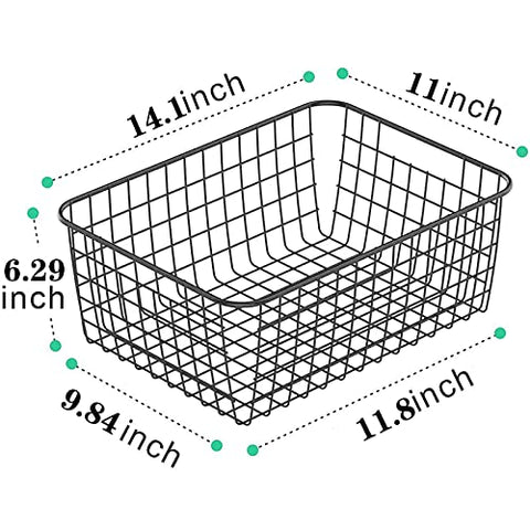 HDYOUDO cesto negro para frutas y verduras, ventilación natural para mejor frescura.