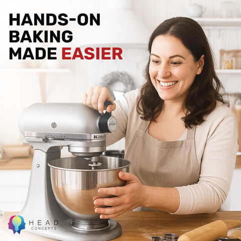 Head Concepts: ajuste preciso para modelos Tilt-Head y accesorios de KitchenAid.
