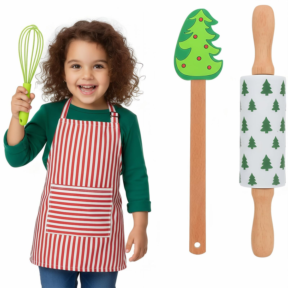 Healifty conjunto espátula de silicona para niños, ideal para mezclar masas