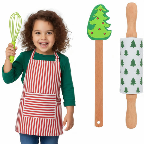 Healifty conjunto espátula de silicona para niños, ideal para mezclar masas