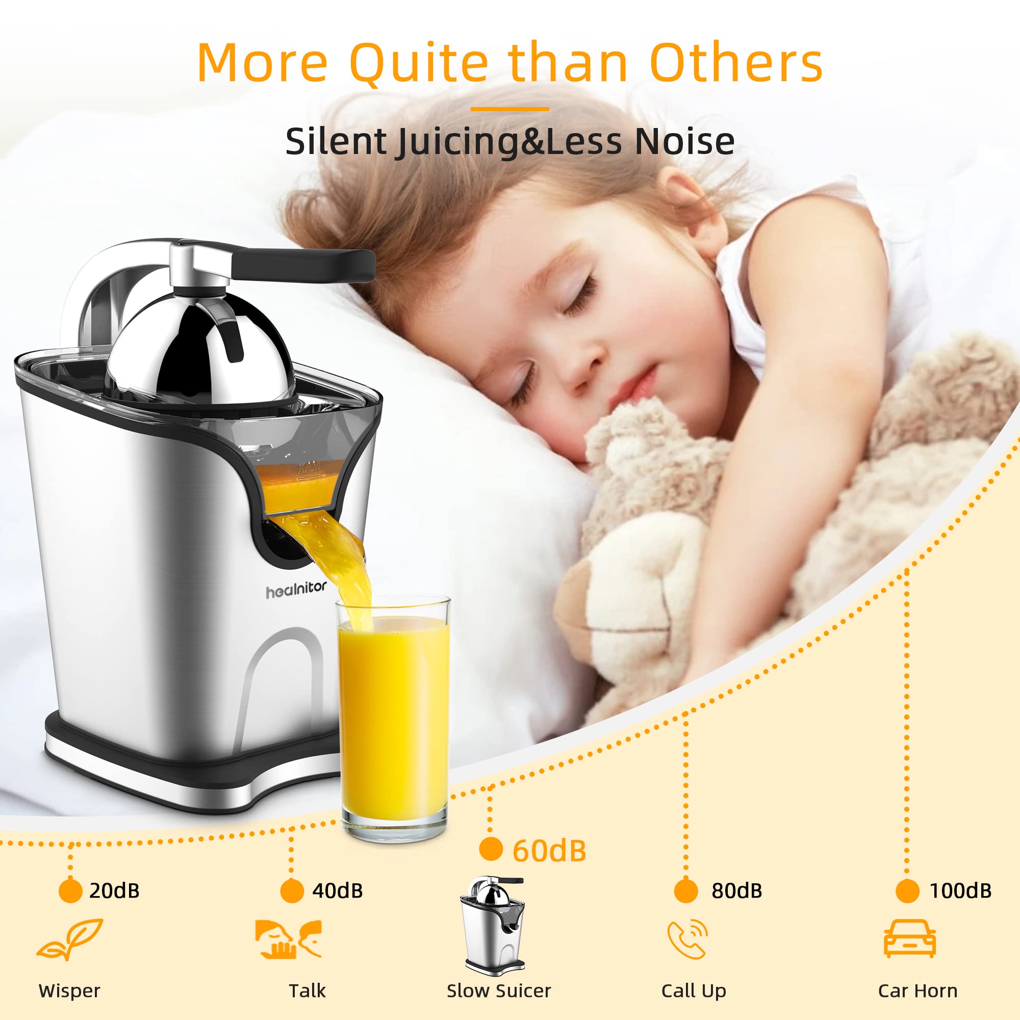 Cono pequeño de Healnitor para limones y limas con precisión