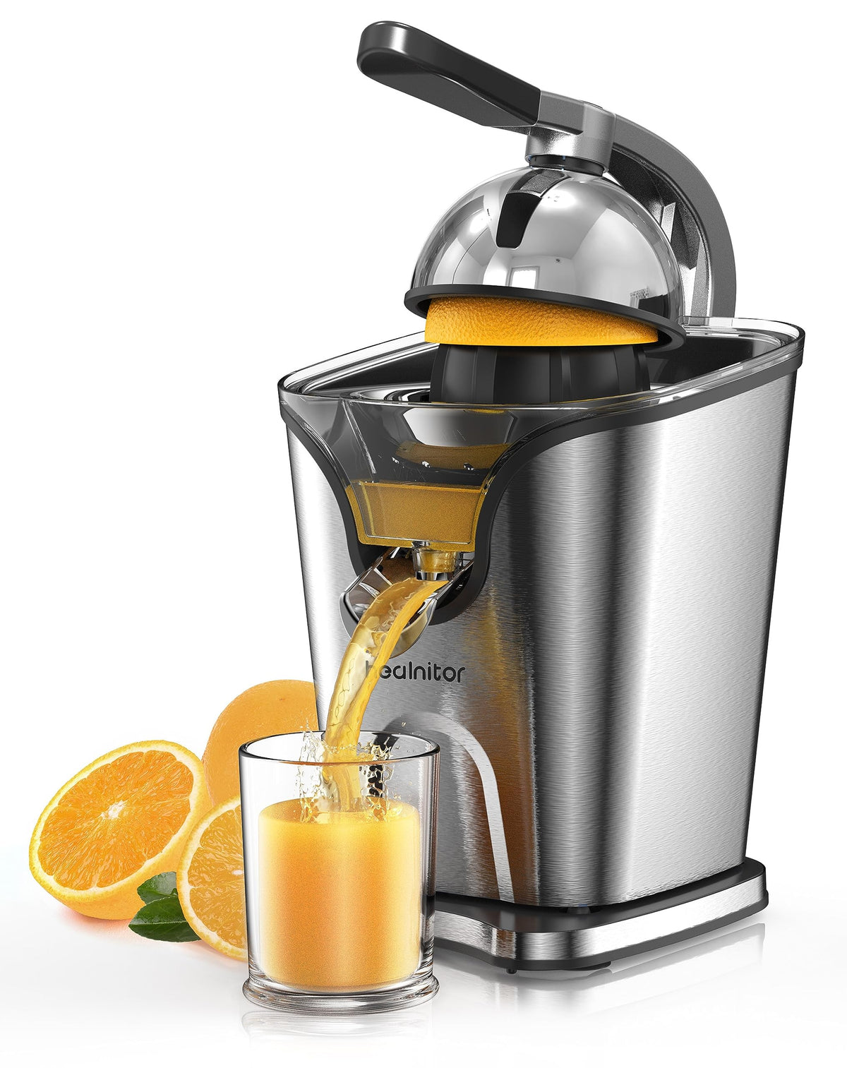 Healnitor licuadora de cítricos conos dos para jugo rápido y eficiente