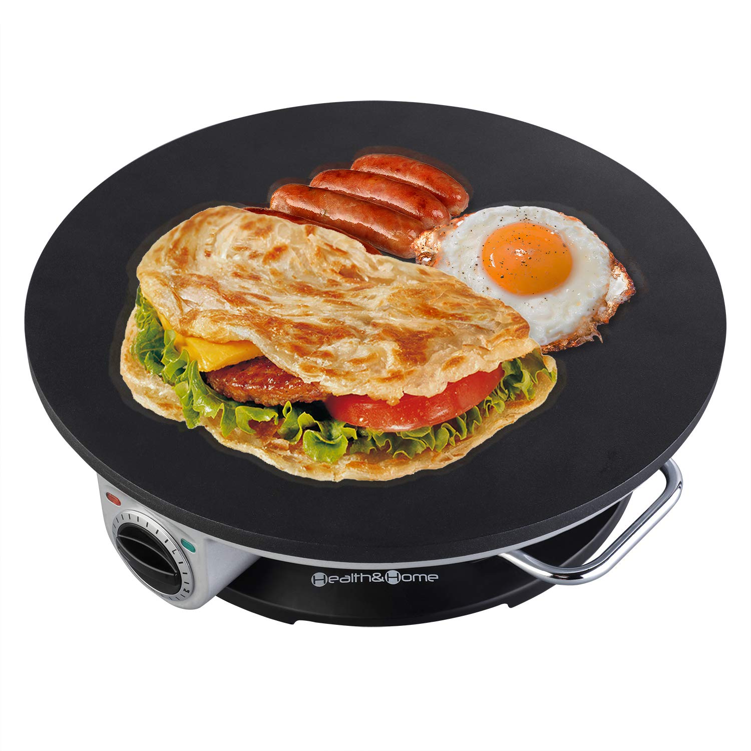Health and Home crepera, bordes elevados para evitar derrames