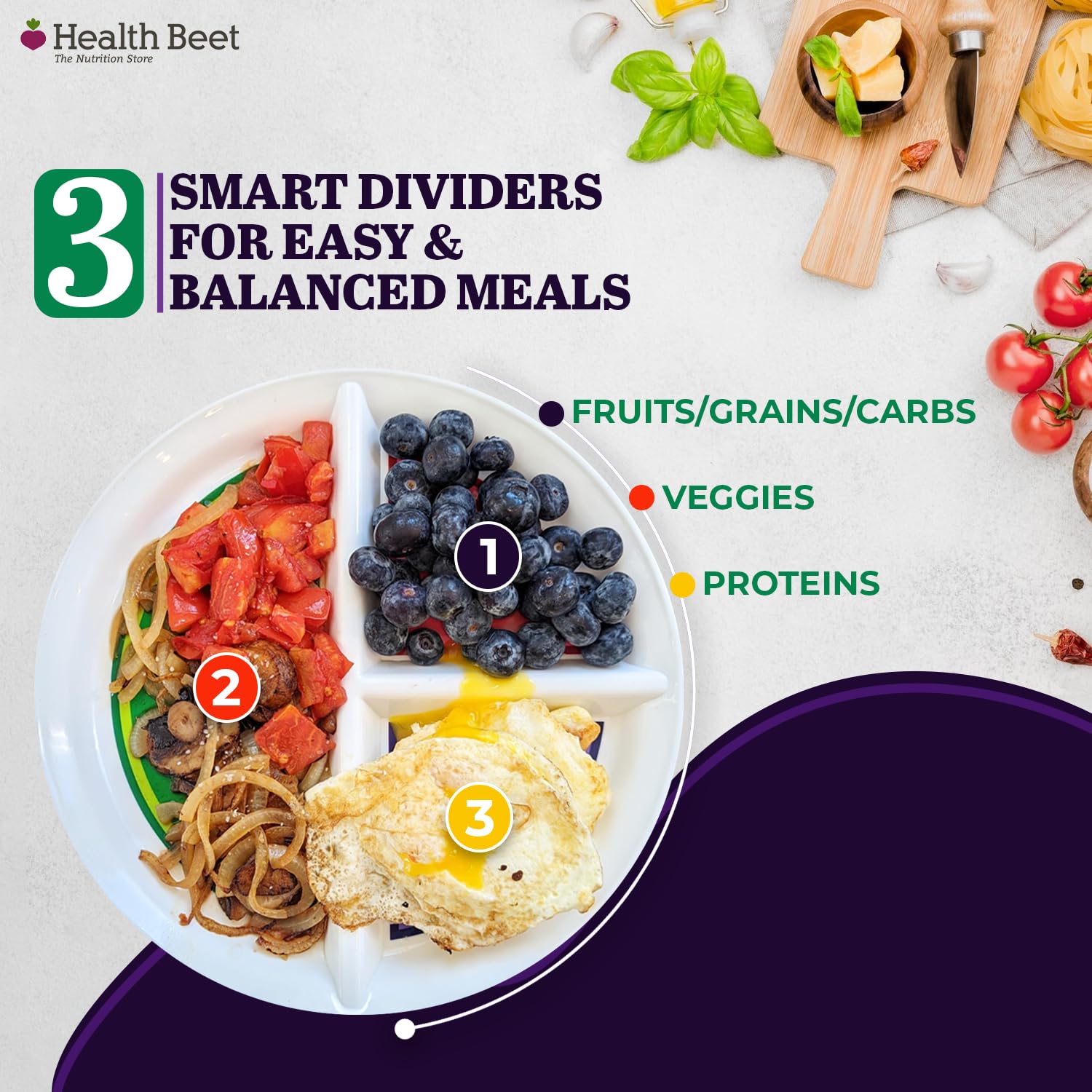 Health Beet uso en dietas bariátricas para planificación de porciones.