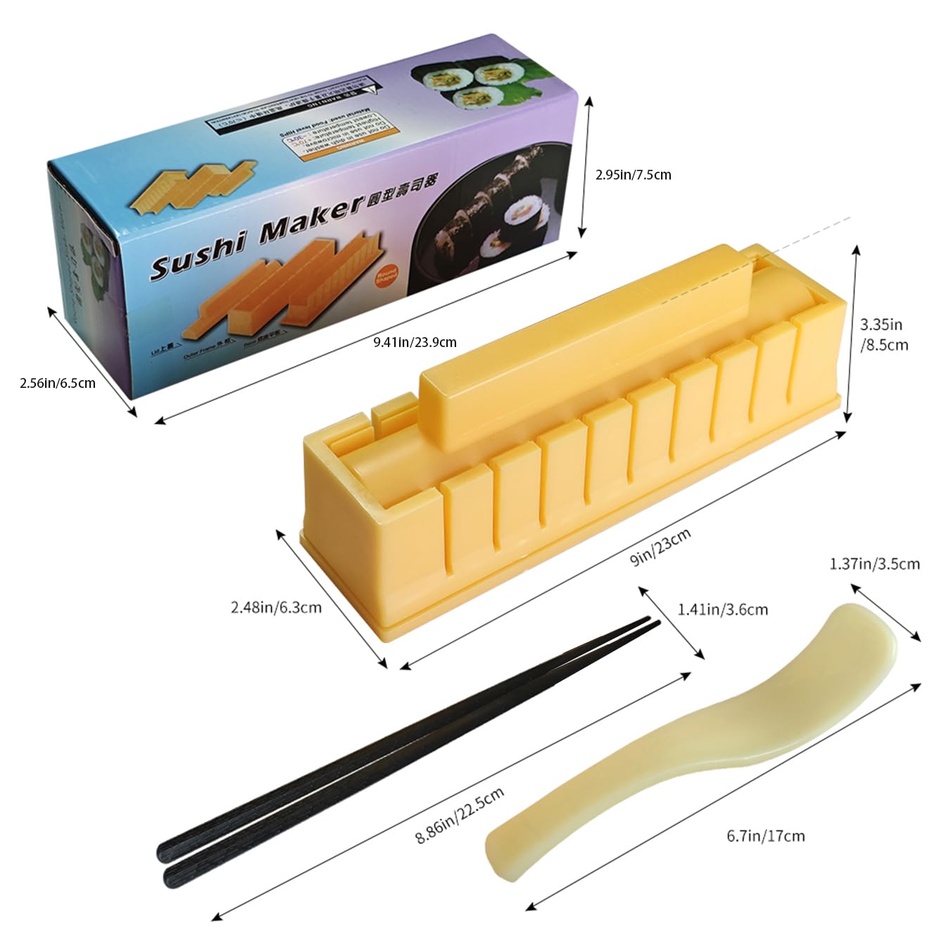 Healthman Sushi Maker: tapa para dar forma rápida al arroz.