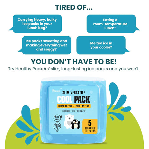 Healthy Packers: compresas libres de BPA para alimentos seguros en loncheras