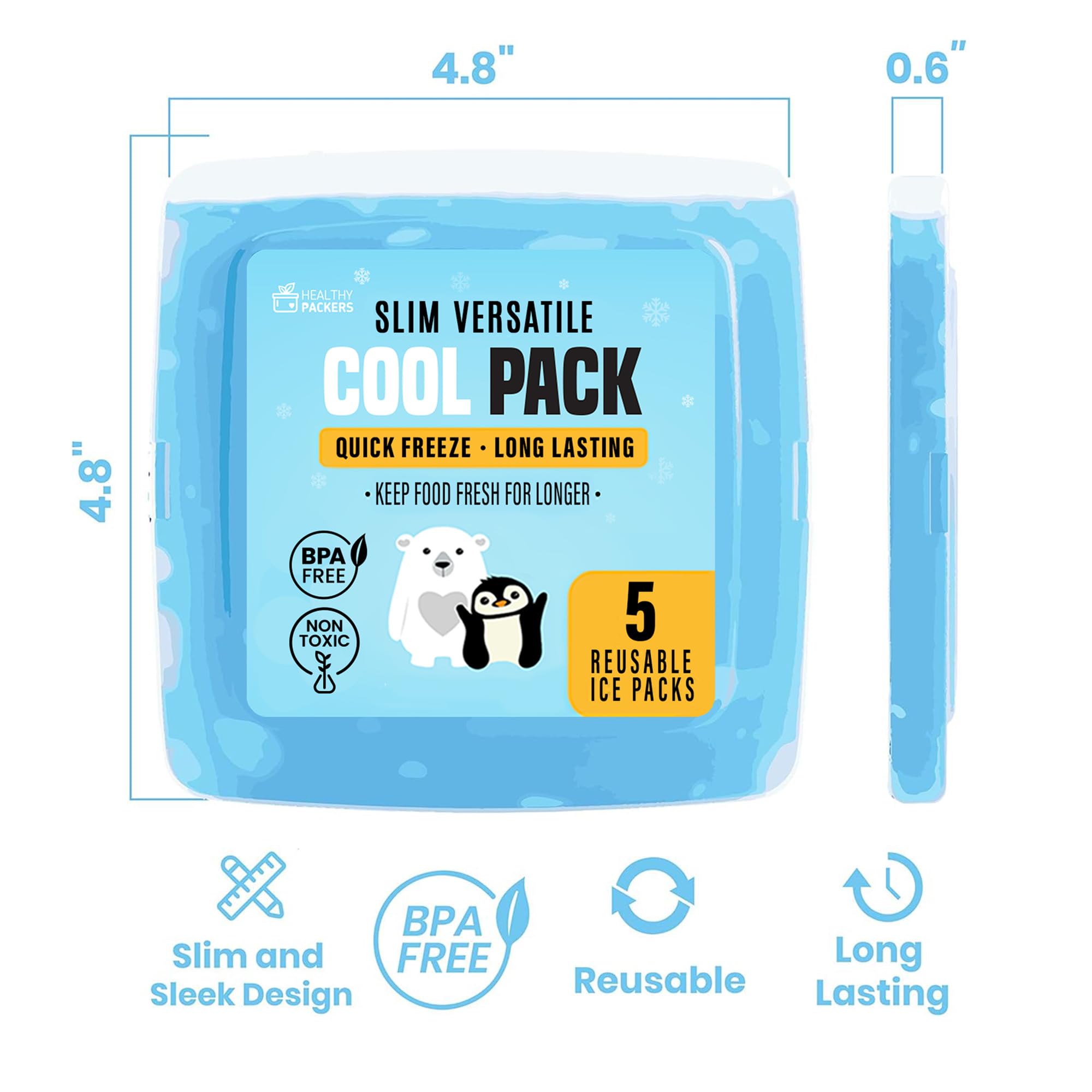 Healthy Packers: compresas de hielo sin colorantes para uso diario y seguro