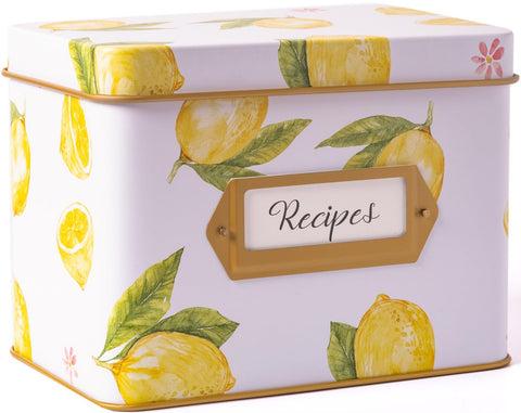 HEART & BERRY caja-recetas-limon frontal protege tus recetas y facilita la organización
