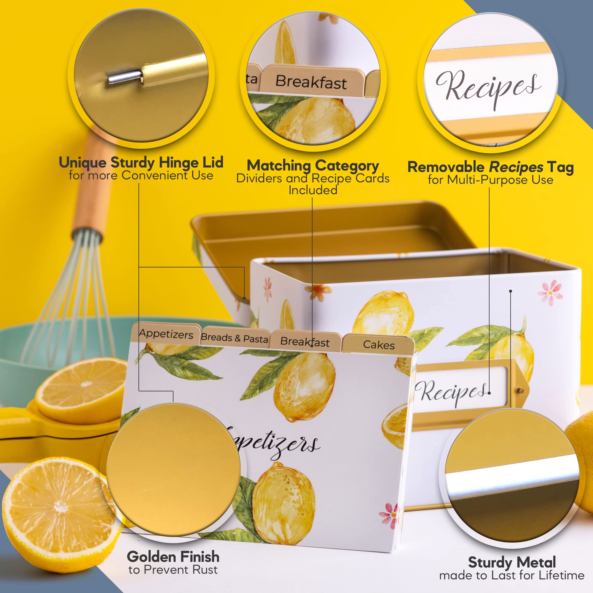 HEART & BERRY separadores-recetas-limon para clasificar por categorías