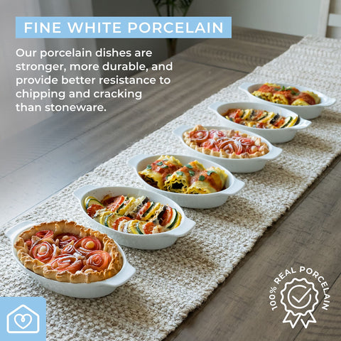 Heartland Home porcion-individual mini-oval; porciones perfectas para un solo comensal