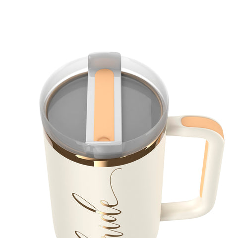 Vaso Heather Willow con grabado rosado-oro, perfecto para regalos de boda.