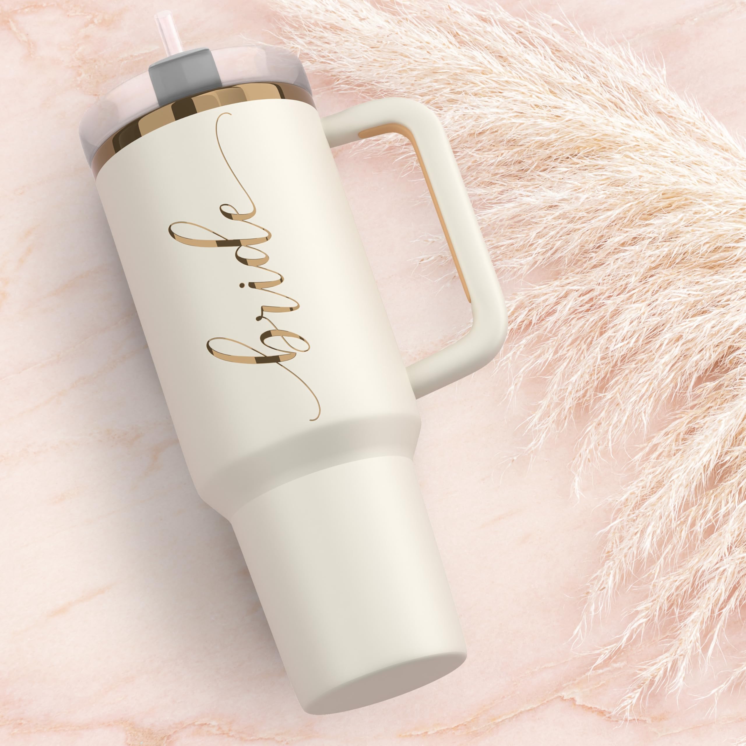 Regalo de boda Heather Willow, vaso reutilizable para celebrar.