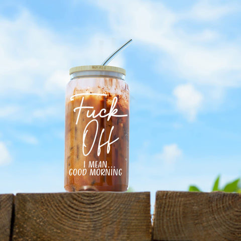 Heather & Willow: vaso de vidrio versátil para bebidas en casa o cafetería.