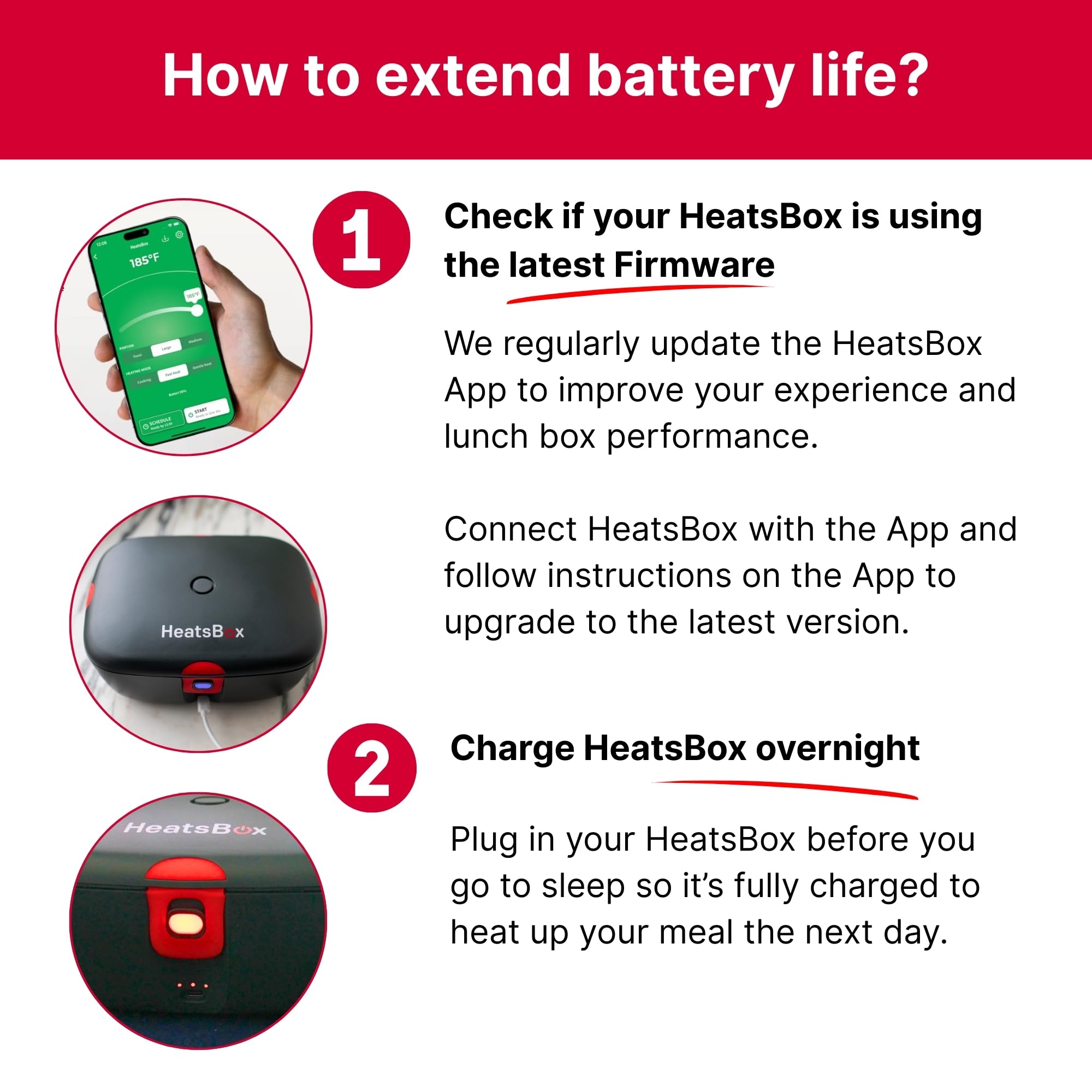 HeatsBox Go, apto para lavavajillas para facilitar la limpieza.