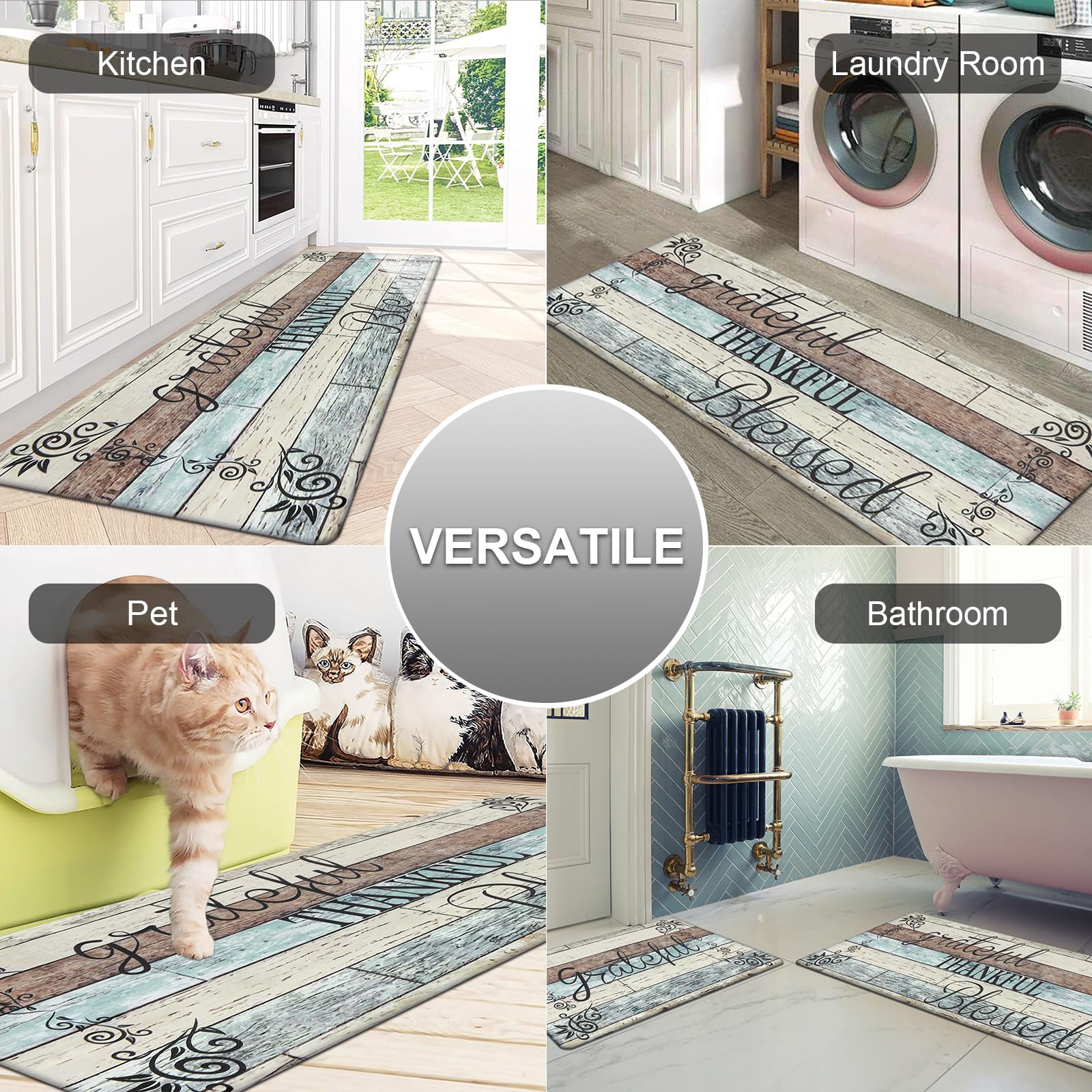 HEBE alfombra-cocina-antideslizante-impermeable: seguridad para suelos mojados.