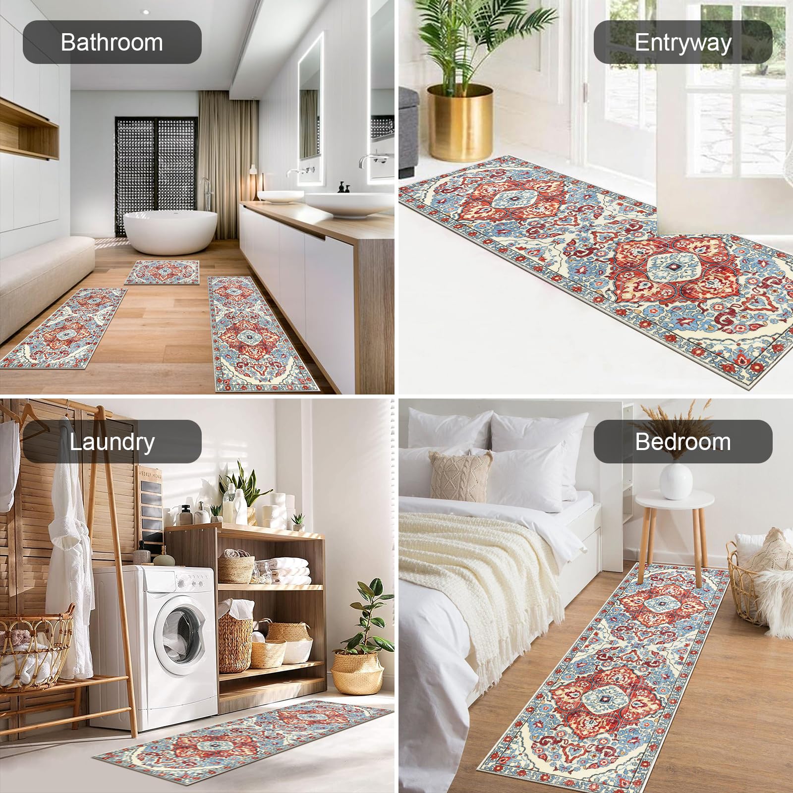 HEBE RUGS alfombras cocina uso versatil para fregadero lavanderia y pasillo