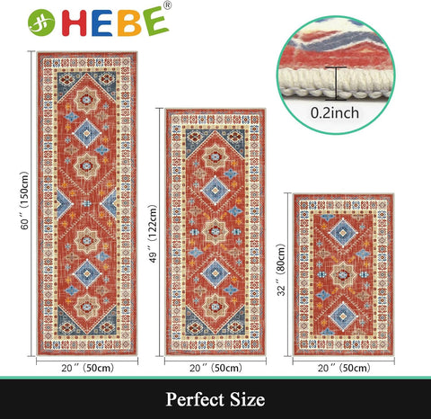 HEBE RUGS runner antideslizante 20x32 pulgadas evita resbalones en la cocina