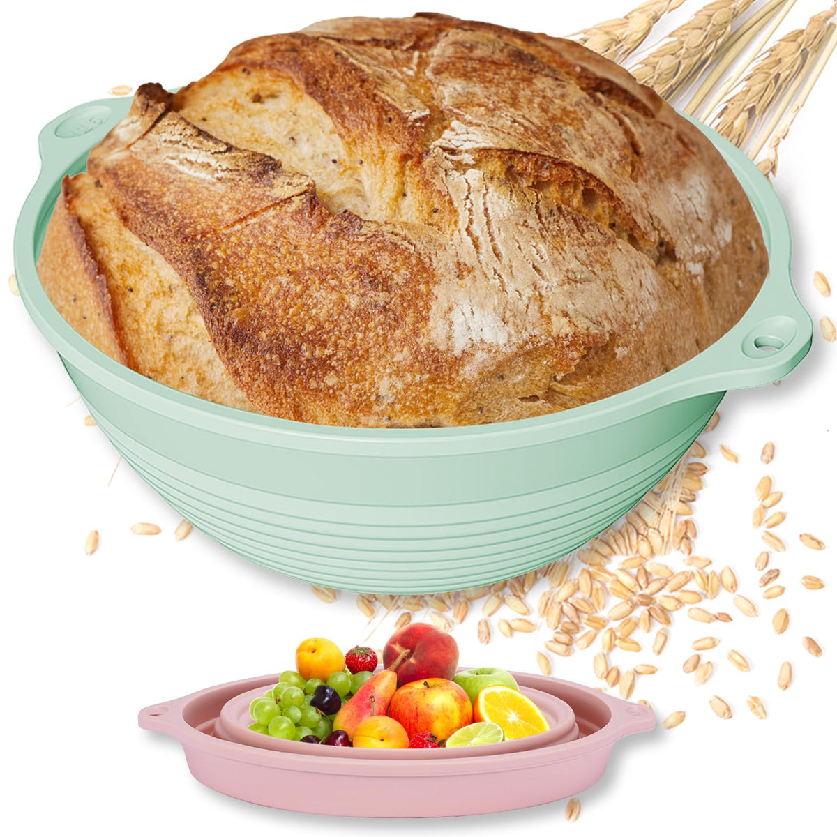 HEBEICRMY cesta de fermentación para pan de masa madre de 9 pulgadas con forma estable