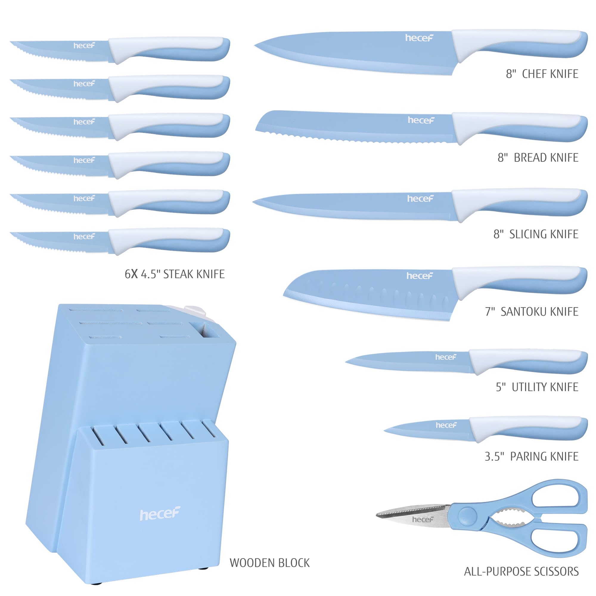 Cuchillo chef hecef de 8 pulgadas para cortes precisos