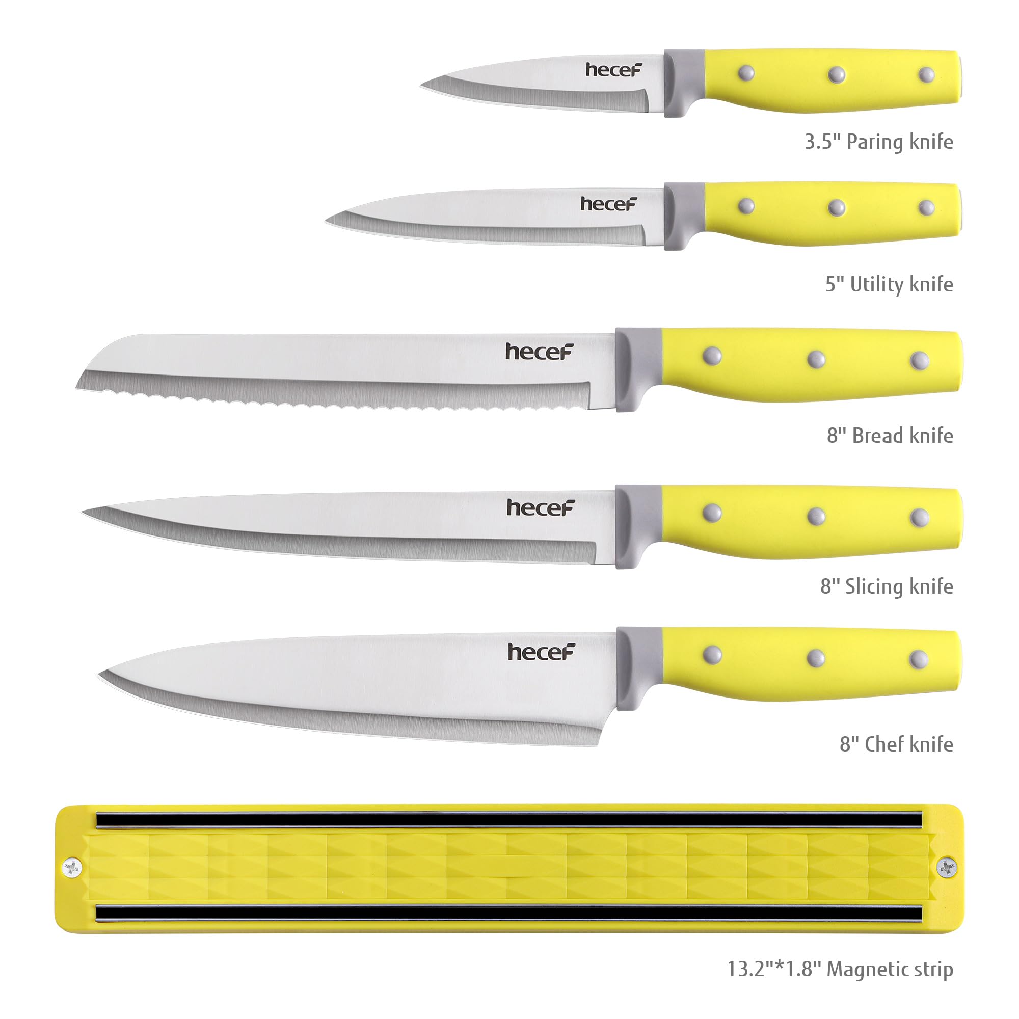 Cuchillo chef Hecef de 8 pulgadas, filo preciso