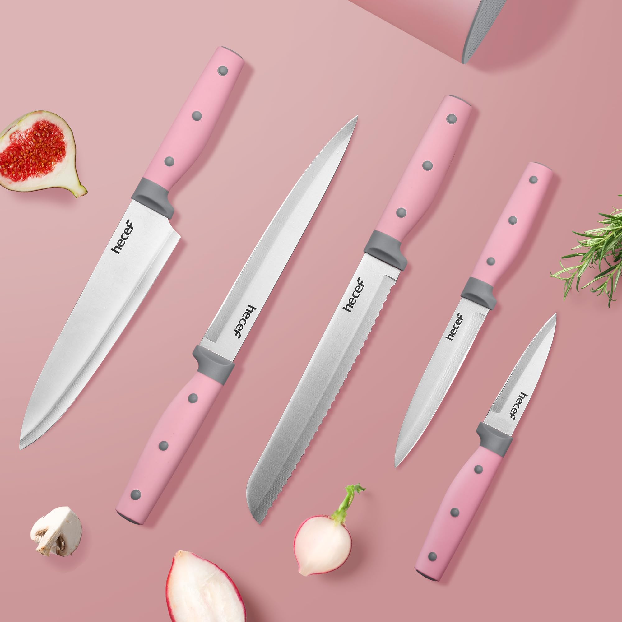 Cuchillo chef Hecef de 20 cm con mango ergonómico para cortes precisos
