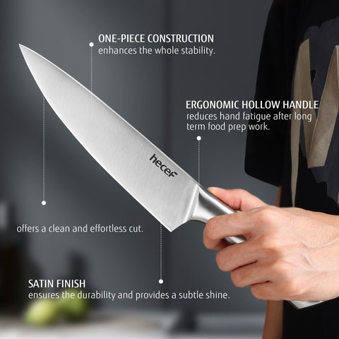 Mango hueco ergonómico de Hecef para agarre cómodo y control.