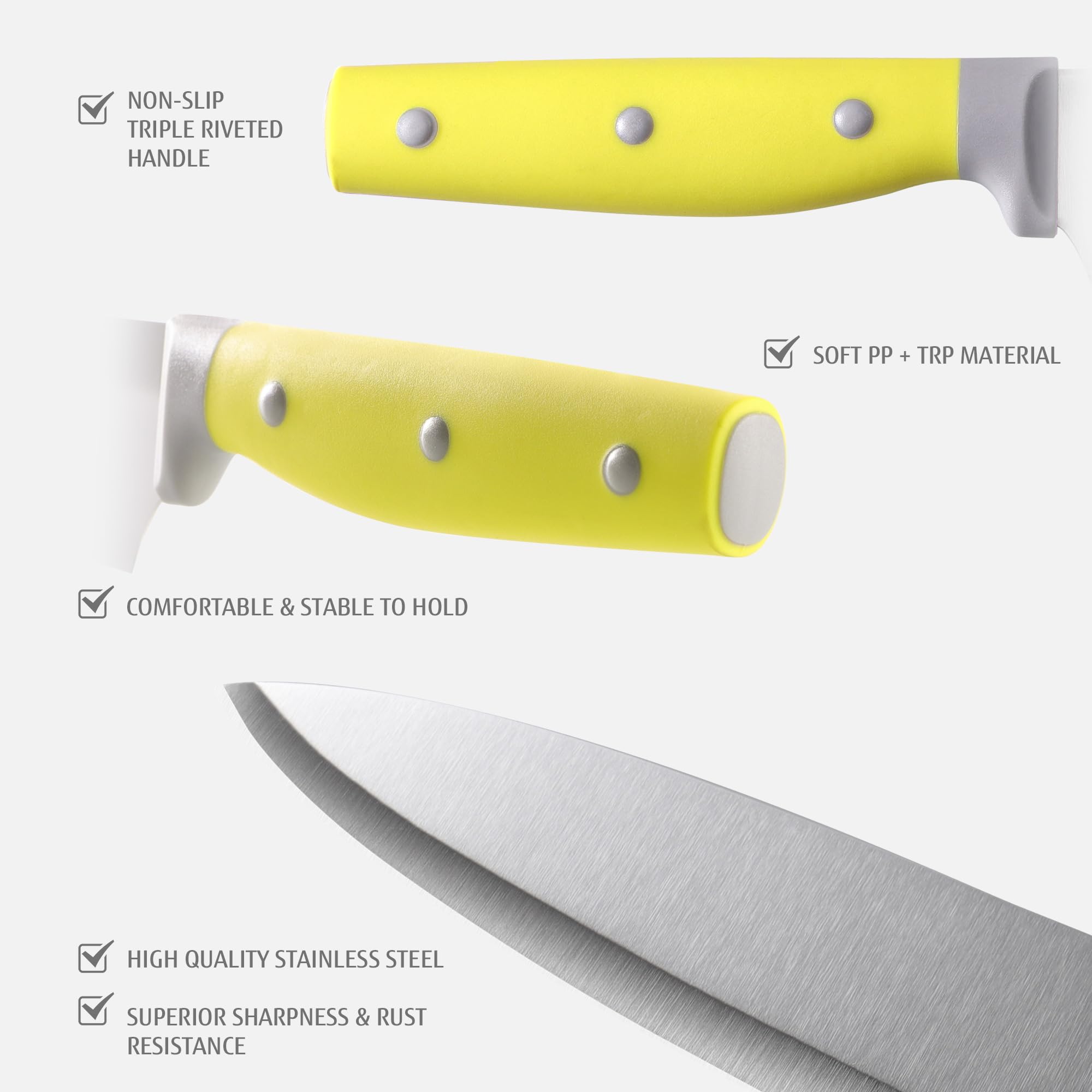 Cuchillo para pan Hecef 8 pulgadas, cortes limpios
