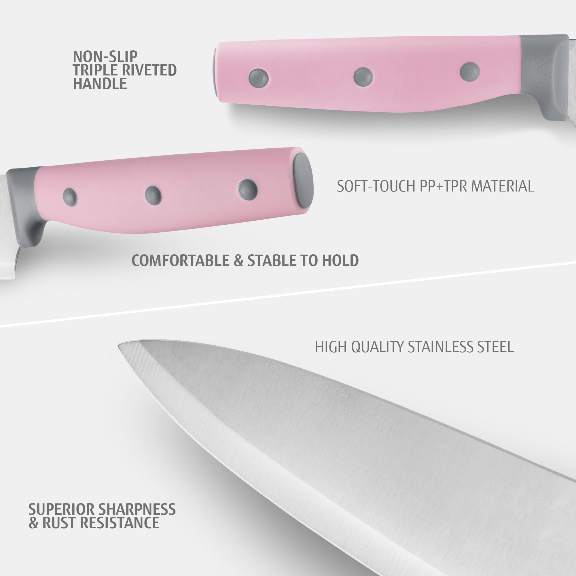 Cuchillo pelador Hecef de 9 cm para pelar y decorar