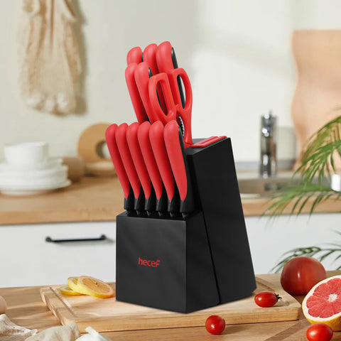 Hecef seis cuchillos para bistec, set versátil para carne y filetes.
