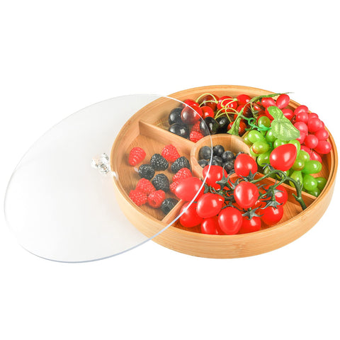 Bandeja Hedume con tapa protectora, lista para transportar alimentos con cuidado.