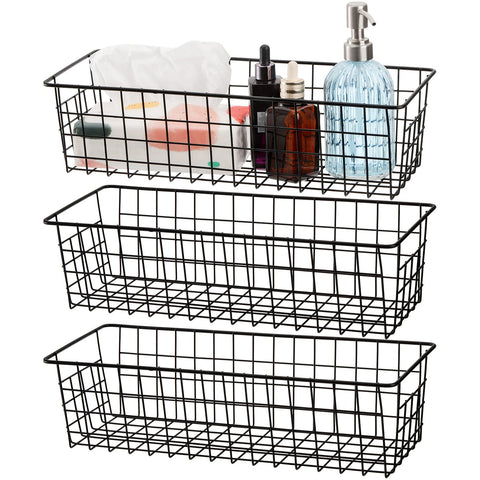 Cestas Hedume de malla 3-pack con manijas; almacenamiento compacto.