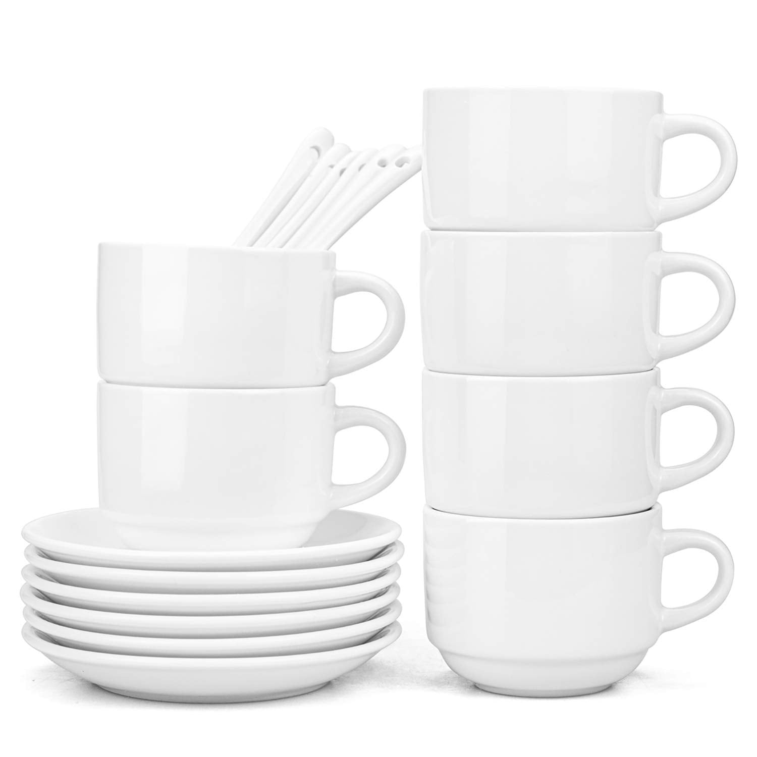 Conjunto Hedume de 6 tazas espresso de 5 onzas, perfecto para casa o negocio