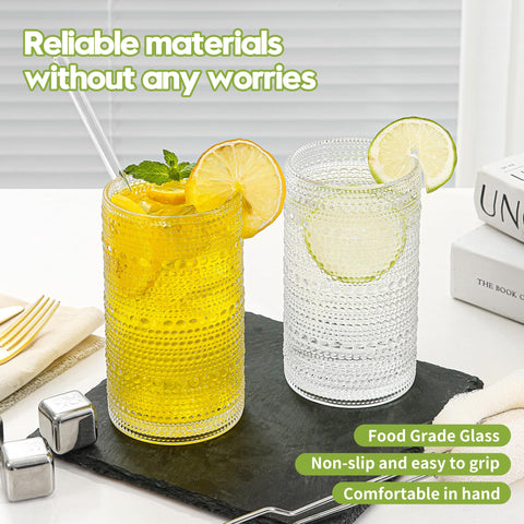 Vaso HEFBCOMK de cristal grueso, resistente al calor