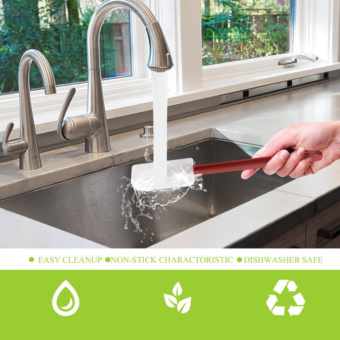 Heffiso espatula silicona anti rayones protege utensilios al cocinar