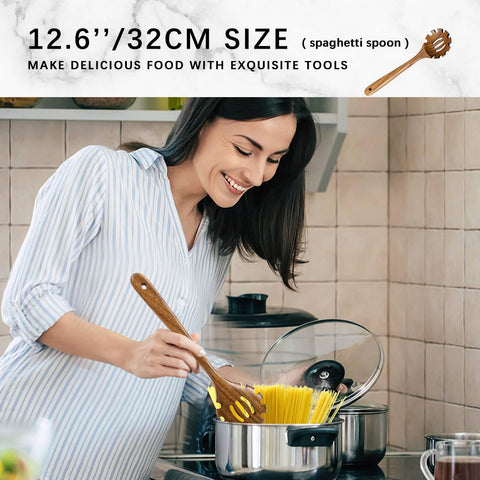 Cucharas de madera Hefild, diseño ergonómico para agarrar cómodamente.