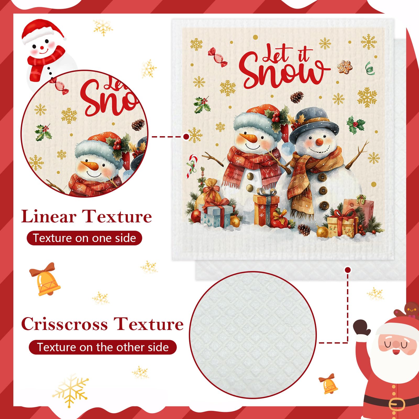 HEIFAM paño de cocina diseño árbol navidad ideal para mesa festiva