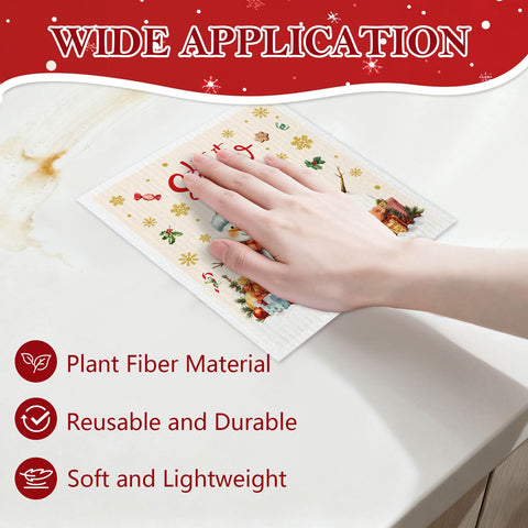 HEIFAM paño de cocina diseño muñeco de nieve ideal para secar manos