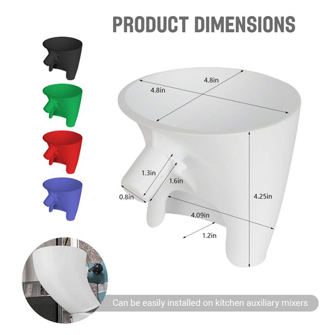 Heiluxe embudo para líquidos en KitchenAid, control de vertido sin salpicaduras.