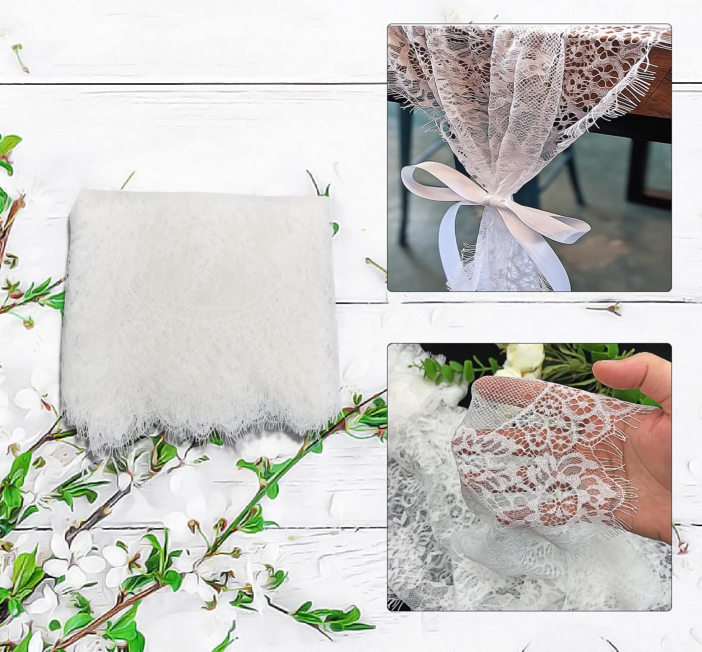 HEIPINIUYE encaje bordado boho ideal para decorar mesas con estilo.