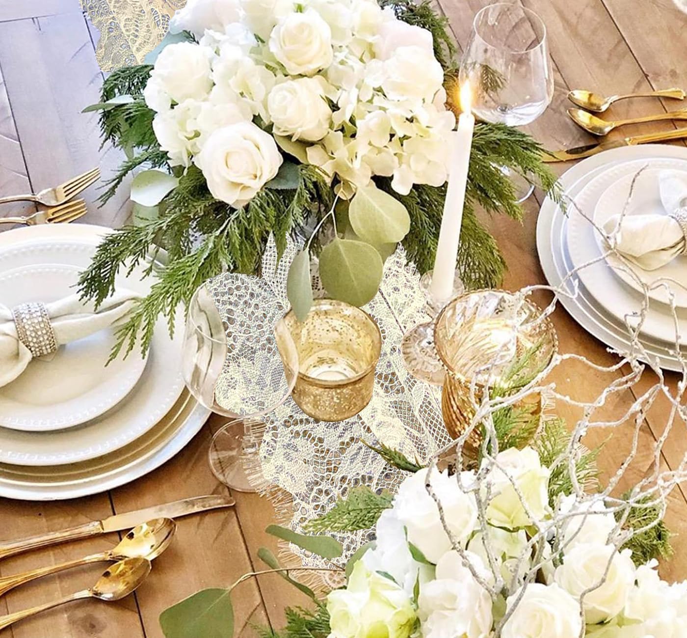 HEIPINIUYE Opción de lazo para sillas y decoración de mesa.