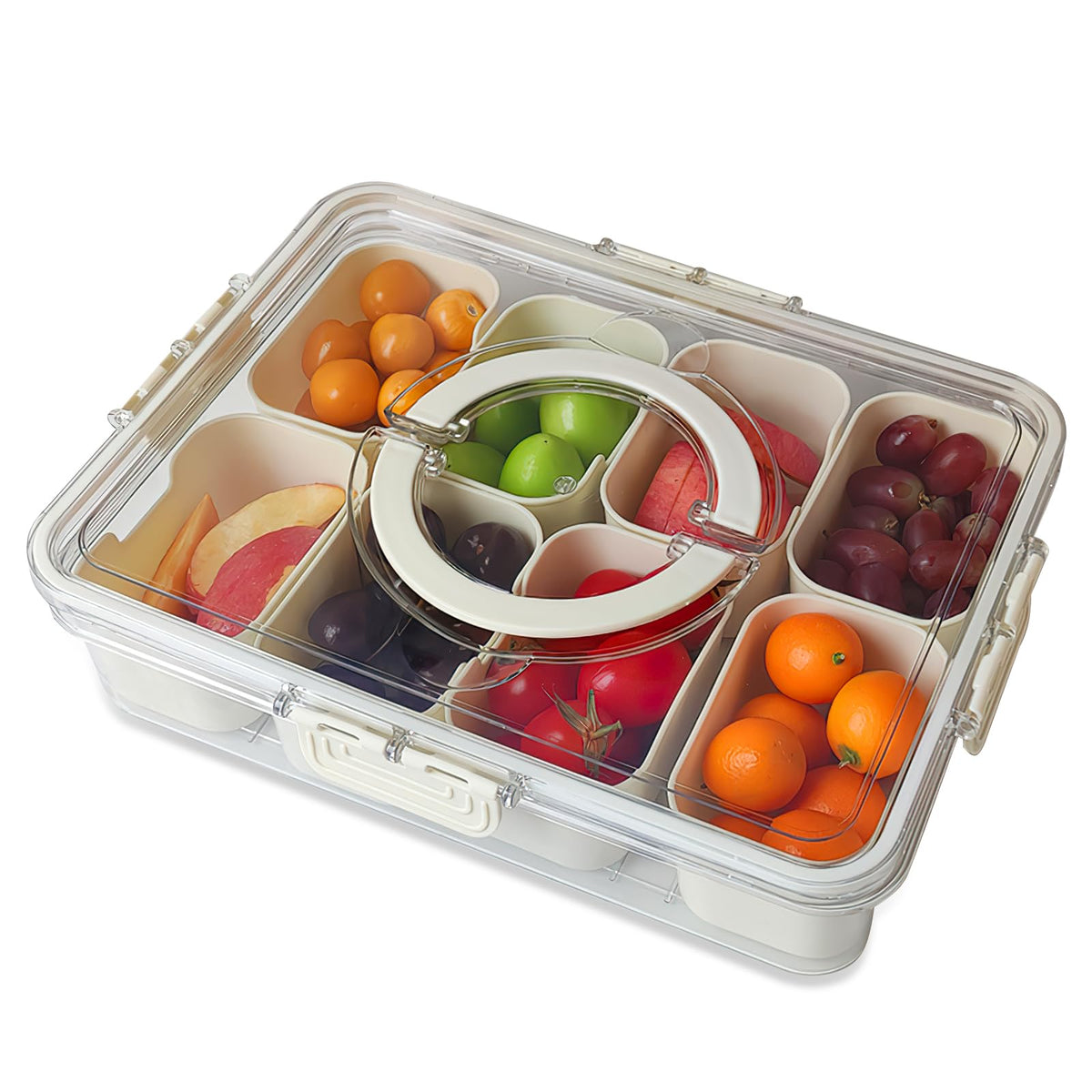 Hekmaden Snackle Box con tapa segura para evitar fugas y conservar frescura.
