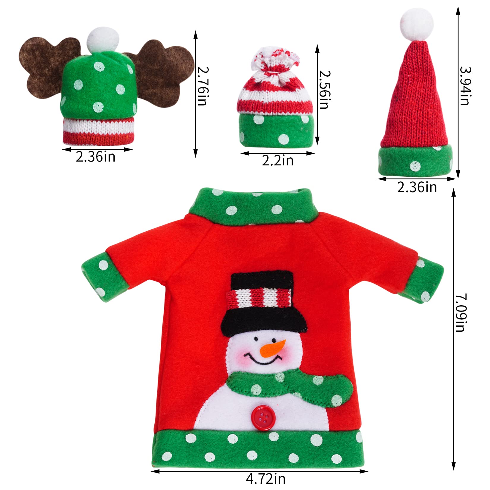 Heliltd funda para botella con reno; opción ideal de regalo navideño.