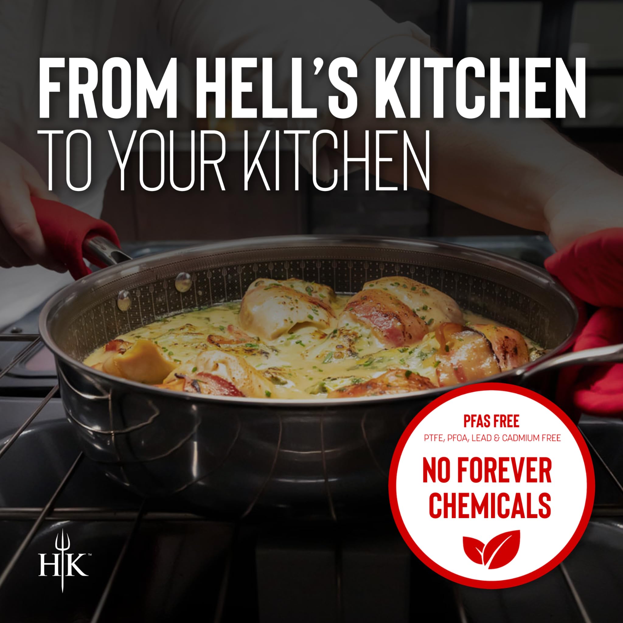 Hell's Kitchen Hybrid apto para todo tipo de cocinas e inducción.