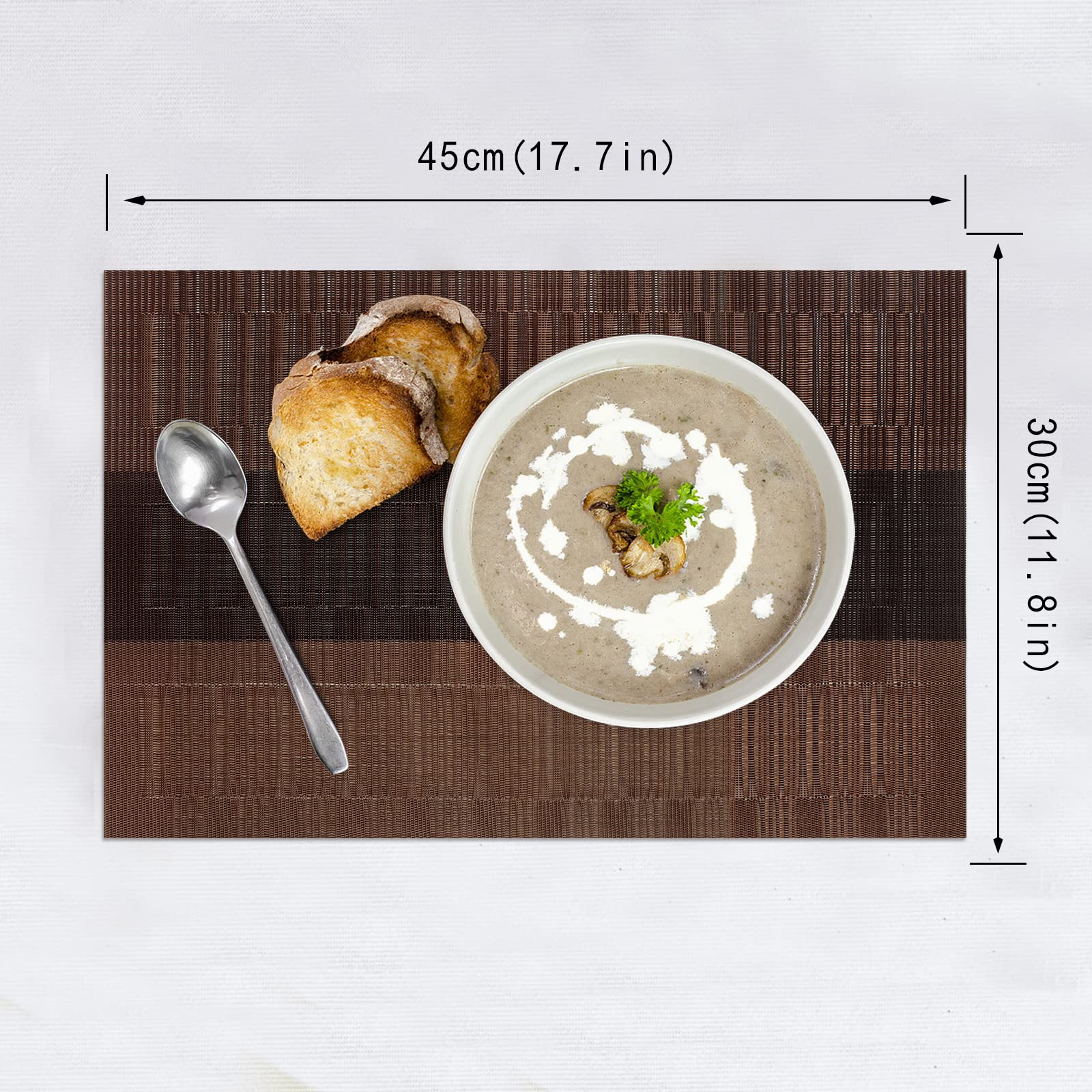 Manteles HeloHo resistentes al calor hasta 149°F para comidas y bebidas.