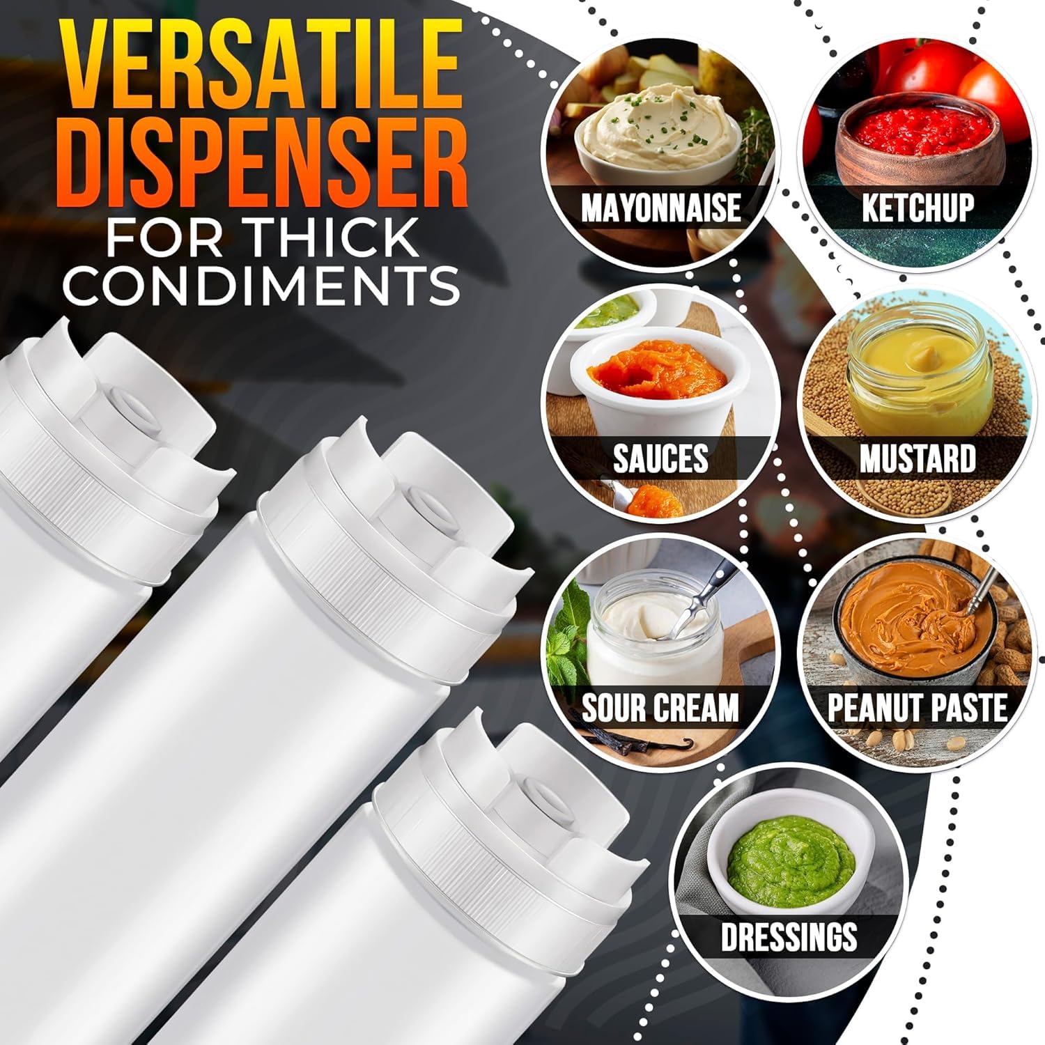 Botellas HELVETIOS en cocina profesional, control de flujo para porciones constantes.