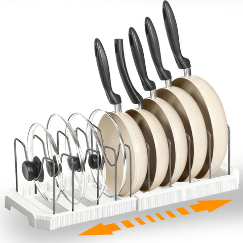 Hemisol organizador de tapas ajustable para ordenar tapas y cazuelas.