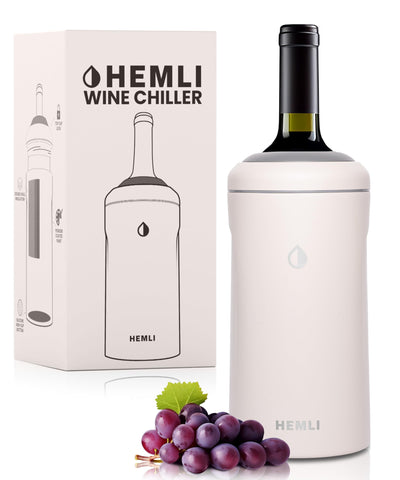 Hemli enfriador para botella 750ml mantiene el frío hasta 12 horas para servir.